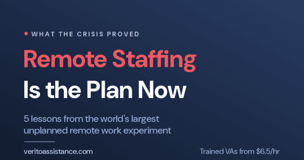 Remote staffing: 5 lessons from the COVID crisis